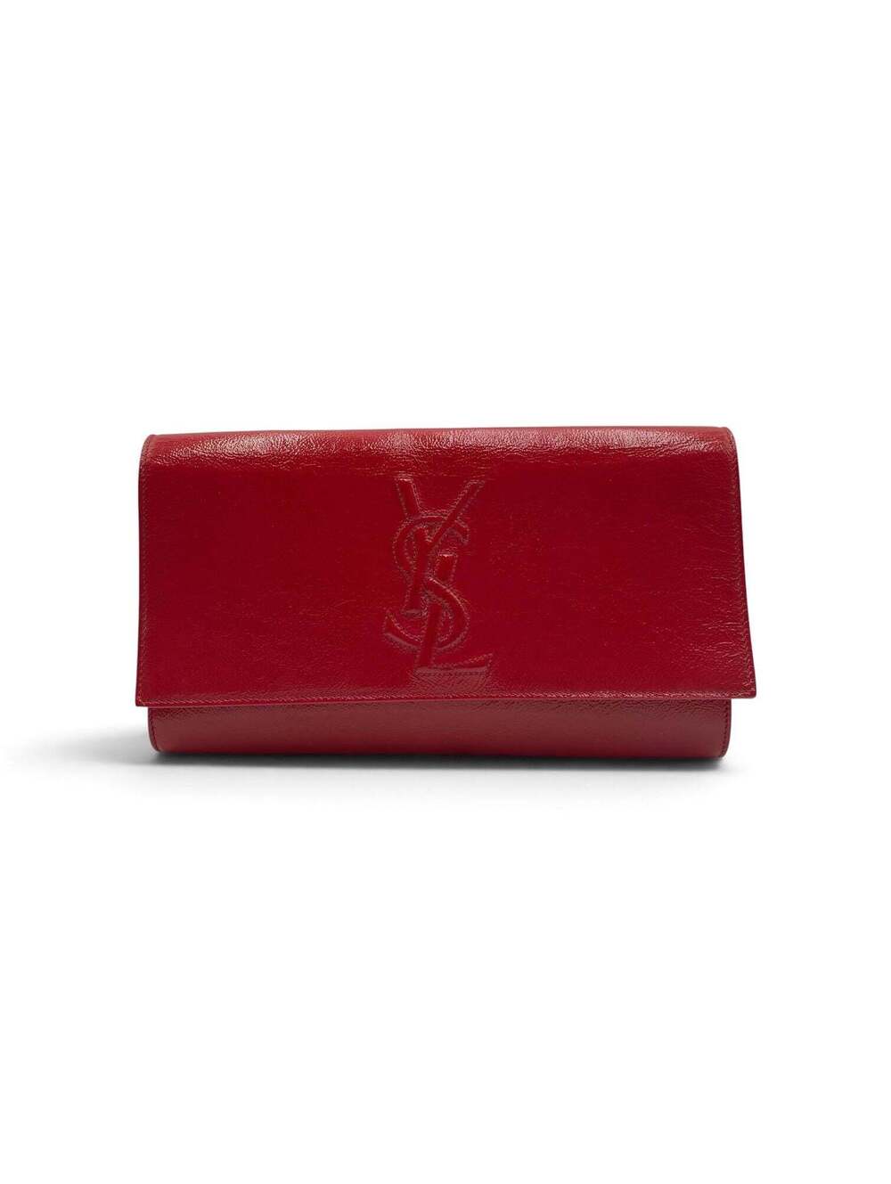 Saint Laurent Lipstick Fuchsia Calfskin Monogram Large Belle de Jour Clutch